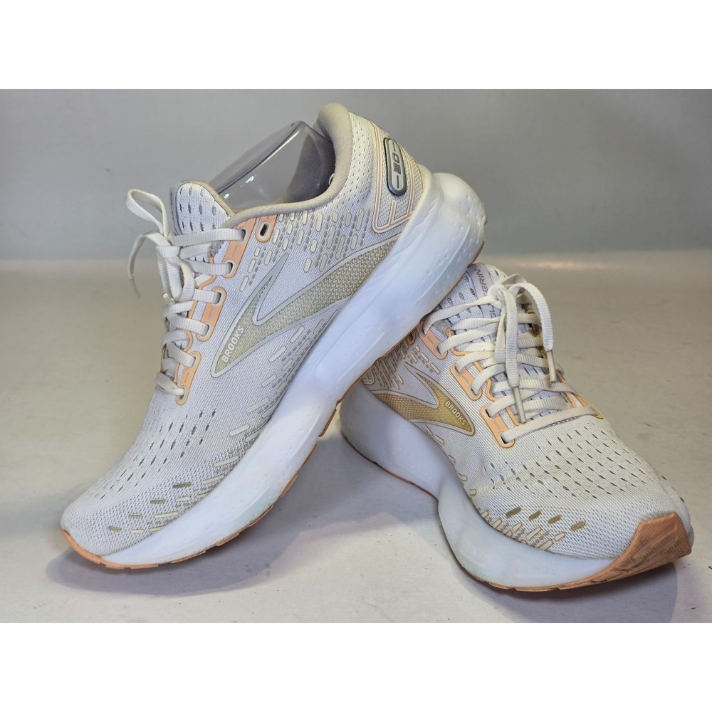 Brooks‎ Glycerin 20 Women's Sneakers Size 9.5 White Ivory Athletic Running Shoes - Picture 12 of 13